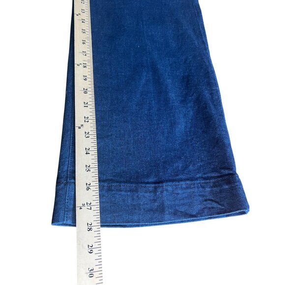 Loft Outlet Petite Trousers Dark Wash Denim Cotton Blend Size 12 Petite - Picture 15 of 15